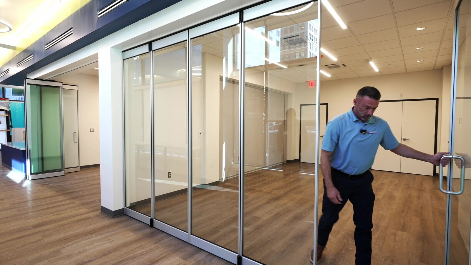 Modernfold PureView Operable Wall Installed in Downtown Boston Office Building